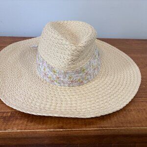 VINCE CAMUTO Lala Tie Band Panama Hat